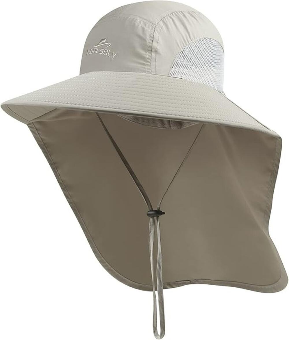 Outdoor Sun Hat for Men with 50+ UPF Protection Safari Cap Wide Brim Fishing ...